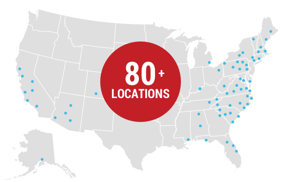 Piedmont Airlines 80 ground handling locations