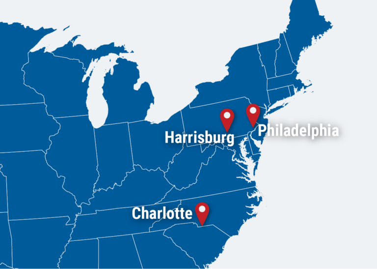 Flight Attendant Piedmont Airlines Crew Base Map