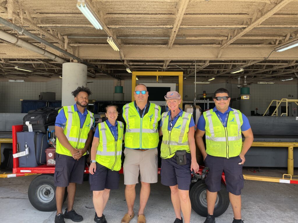 Piedmont team members at Daytona Beach International Airport.