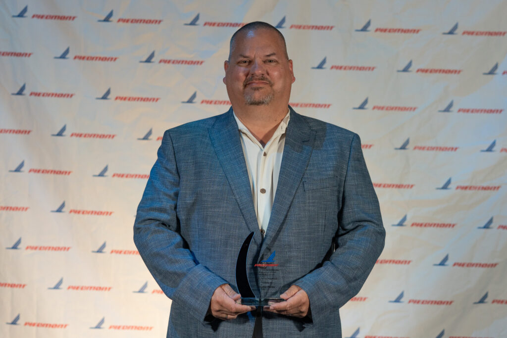 Stephen Rockey at Piedmont's President's Awards Ceremony