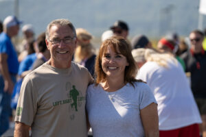 Dale and Samantha, fellow VMERG member, at the 2025 Left, Right, Left 5K.